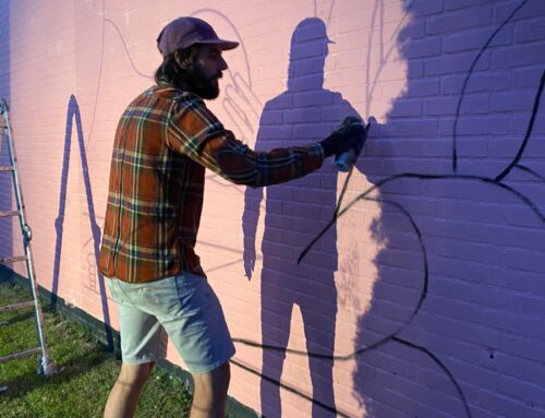ArtAttack jongeren realiseren Mural in Leens
